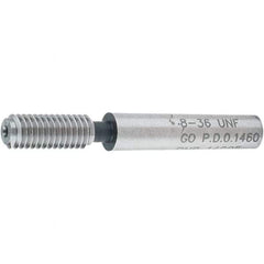 SPI - #8-36, Class 2B, 3B, Single End Plug Thread Go Gage - Steel, Size 0 Handle Not Included - Apex Tool & Supply