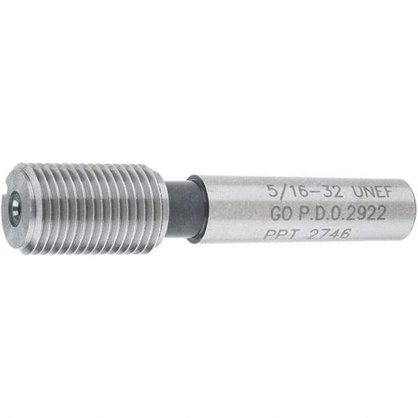 SPI - 5/16-32, Class 2B, 3B, Single End Plug Thread Go Gage - Steel, Size 1 Handle Not Included - Apex Tool & Supply