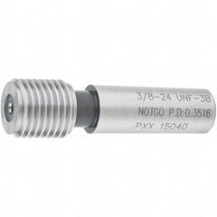 SPI - 3/8-24, Class 3B, Single End Plug Thread No Go Gage - Steel, Size 2 Handle Not Included - Apex Tool & Supply
