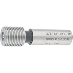SPI - 3/8-32, Class 2B, Single End Plug Thread No Go Gage - Steel, Size 2 Handle Not Included - Apex Tool & Supply