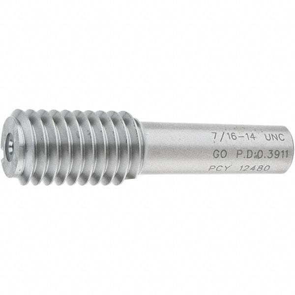 SPI - 7/16-14, Class 2B, 3B, Single End Plug Thread Go Gage - Steel, Size 2 Handle Not Included - Apex Tool & Supply