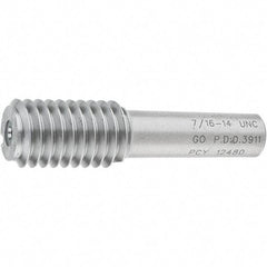 SPI - 7/16-14, Class 2B, 3B, Single End Plug Thread Go Gage - Steel, Size 2 Handle Not Included - Apex Tool & Supply