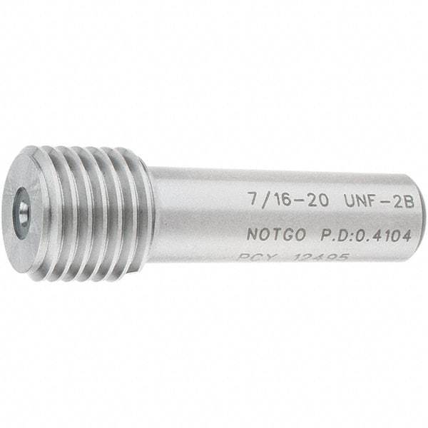SPI - 7/16-20, Class 2B, Single End Plug Thread No Go Gage - Steel, Size 2 Handle Not Included - Apex Tool & Supply