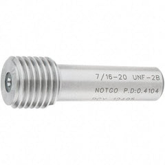 SPI - 7/16-20, Class 2B, Single End Plug Thread No Go Gage - Steel, Size 2 Handle Not Included - Apex Tool & Supply
