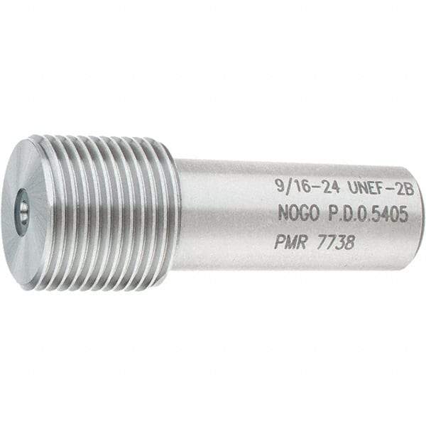SPI - 9/16-24, Class 2B, Single End Plug Thread No Go Gage - Steel, Size 3 Handle Not Included - Apex Tool & Supply