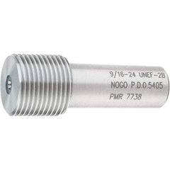 SPI - 9/16-24, Class 2B, Single End Plug Thread No Go Gage - Steel, Size 3 Handle Not Included - Apex Tool & Supply