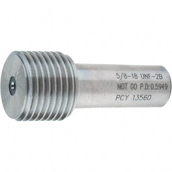 SPI - 5/8-18, Class 2B, Single End Plug Thread No Go Gage - Steel, Size 3 Handle Not Included - Apex Tool & Supply