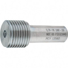 SPI - 5/8-18, Class 2B, Single End Plug Thread No Go Gage - Steel, Size 3 Handle Not Included - Apex Tool & Supply