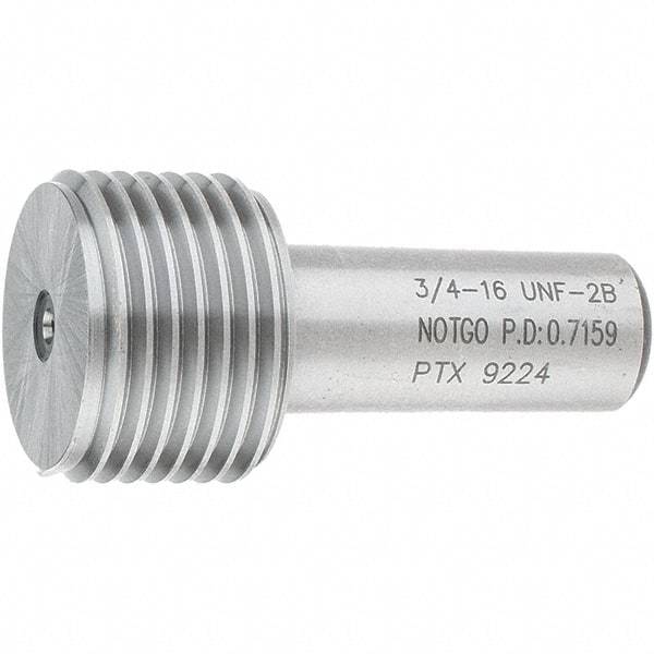 SPI - 3/4-16, Class 2B, Single End Plug Thread No Go Gage - Steel, Size 3 Handle Not Included - Apex Tool & Supply