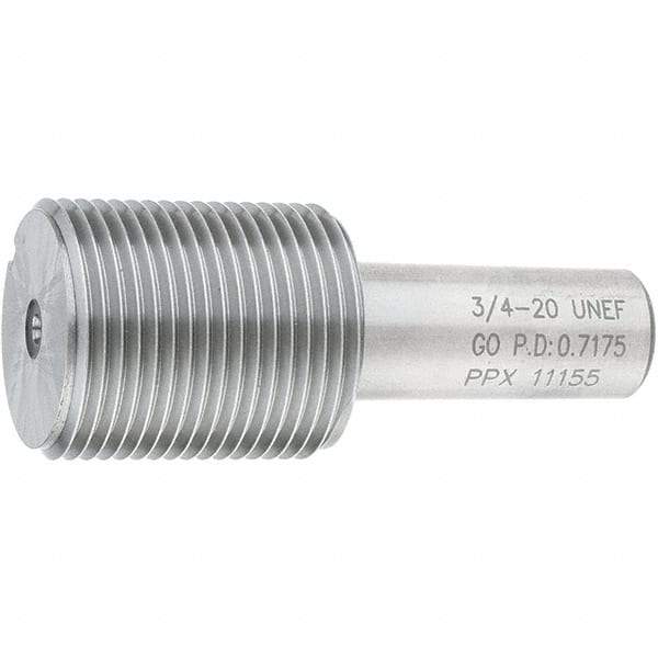 SPI - 3/4-20, Class 2B, 3B, Single End Plug Thread Go Gage - Steel, Size 3 Handle Not Included - Apex Tool & Supply