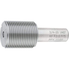 SPI - 3/4-20, Class 2B, 3B, Single End Plug Thread Go Gage - Steel, Size 3 Handle Not Included - Apex Tool & Supply