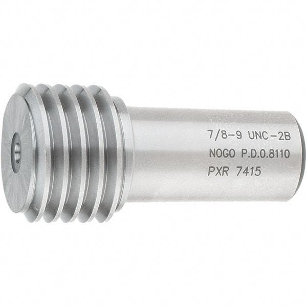 SPI - 7/8-9, Class 2B, Single End Plug Thread No Go Gage - Steel, Size 4 Handle Not Included - Apex Tool & Supply
