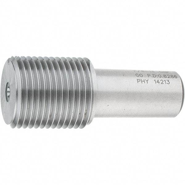 SPI - 7/8-14, Class 2B, 3B, Single End Plug Thread Go Gage - Steel, Size 4 Handle Not Included - Apex Tool & Supply