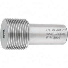 SPI - 7/8-20, Class 2B, Single End Plug Thread No Go Gage - Steel, Size 4 Handle Not Included - Apex Tool & Supply