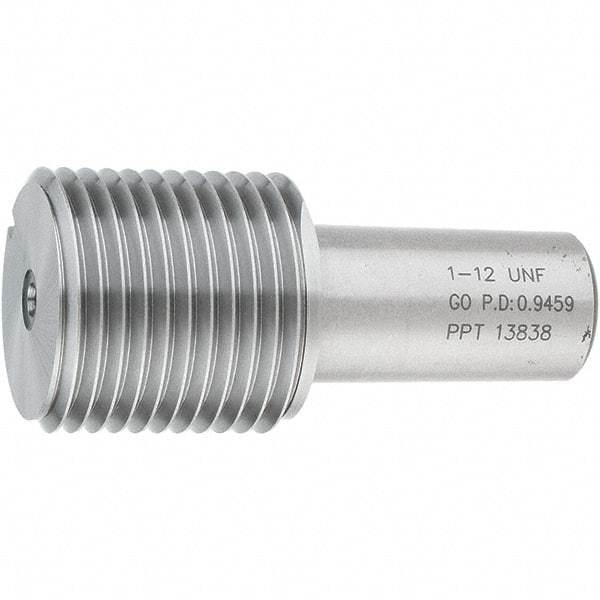 SPI - 1-12, Class 2B, 3B, Single End Plug Thread Go Gage - Steel, Size 4 Handle Not Included - Apex Tool & Supply