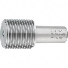 SPI - 1-12, Class 2B, 3B, Single End Plug Thread Go Gage - Steel, Size 4 Handle Not Included - Apex Tool & Supply