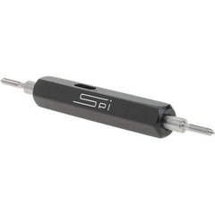 SPI - #0-80, Class 2B, Double End Plug Thread Go/No Go Gage - Steel, Size 000 Handle Included - Apex Tool & Supply