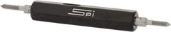SPI - #1-64, Class 2B, Double End Plug Thread Go/No Go Gage - Steel, Size 000 Handle Included - Apex Tool & Supply