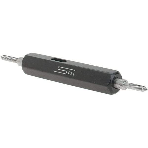 SPI - #1-72, Class 2B, Double End Plug Thread Go/No Go Gage - Steel, Size 000 Handle Included - Apex Tool & Supply