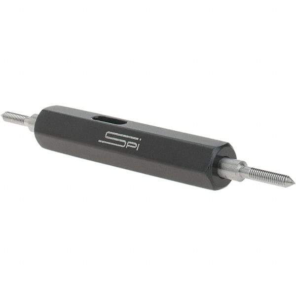 SPI - #1-72, Class 3B, Double End Plug Thread Go/No Go Gage - Steel, Size 000 Handle Included - Apex Tool & Supply