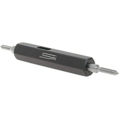 SPI - #1-72, Class 3B, Double End Plug Thread Go/No Go Gage - Steel, Size 000 Handle Included - Apex Tool & Supply