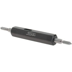 SPI - #2-56, Class 3B, Double End Plug Thread Go/No Go Gage - Steel, Size 000 Handle Included - Apex Tool & Supply