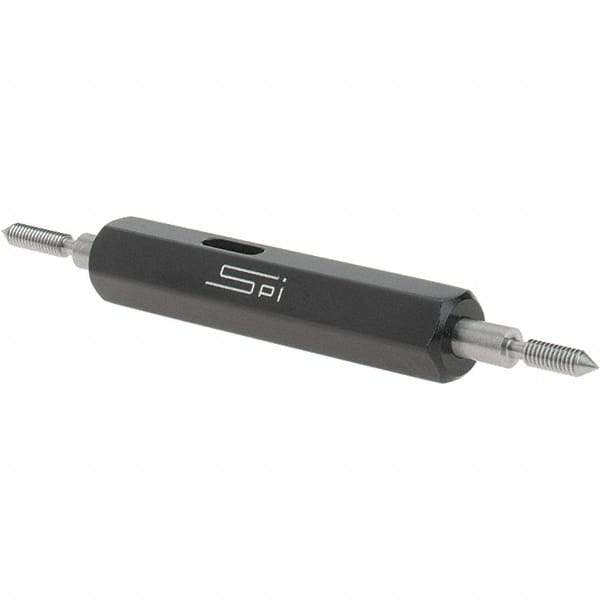 SPI - #2-64, Class 2B, Double End Plug Thread Go/No Go Gage - Steel, Size 000 Handle Included - Apex Tool & Supply