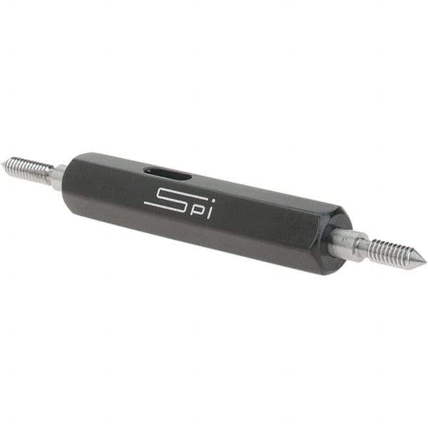 SPI - #3-48, Class 2B, Double End Plug Thread Go/No Go Gage - Steel, Size 000 Handle Included - Apex Tool & Supply