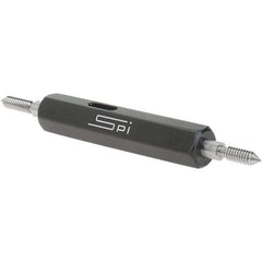 SPI - #3-48, Class 2B, Double End Plug Thread Go/No Go Gage - Steel, Size 000 Handle Included - Apex Tool & Supply