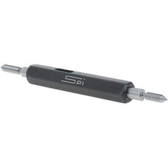 SPI - #4-48, Class 3B, Double End Plug Thread Go/No Go Gage - Steel, Size 00 Handle Included - Apex Tool & Supply