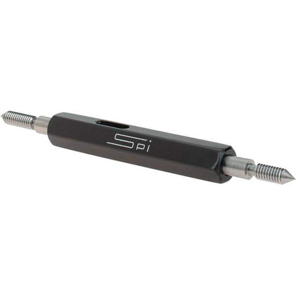 SPI - #5-44, Class 2B, Double End Plug Thread Go/No Go Gage - Steel, Size 00 Handle Included - Apex Tool & Supply