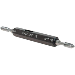 SPI - #6-32, Class 2B, Double End Plug Thread Go/No Go Gage - Steel, Size 00 Handle Included - Apex Tool & Supply