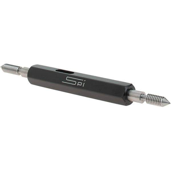 SPI - #6-40, Class 2B, Double End Plug Thread Go/No Go Gage - Steel, Size 00 Handle Included - Apex Tool & Supply