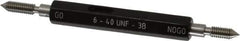 SPI - #6-40, Class 3B, Double End Plug Thread Go/No Go Gage - Steel, Size 00 Handle Included - Apex Tool & Supply