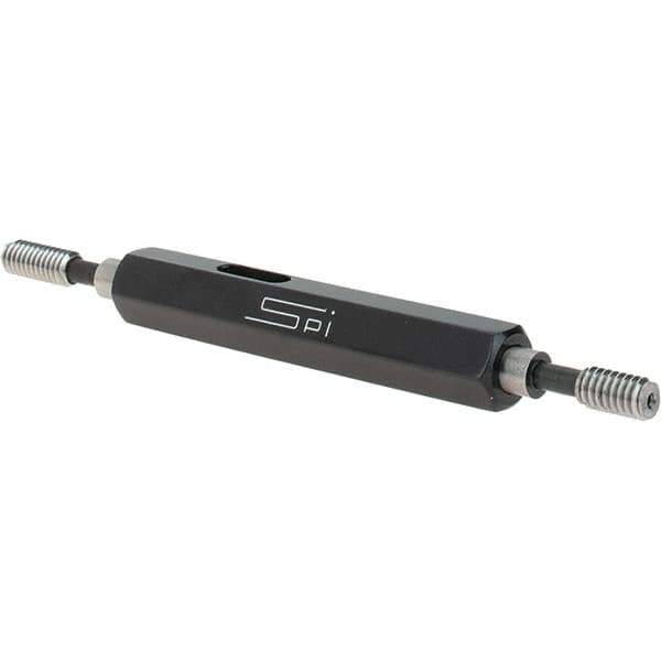 SPI - #8-32, Class 3B, Double End Plug Thread Go/No Go Gage - Steel, Size 0 Handle Included - Apex Tool & Supply