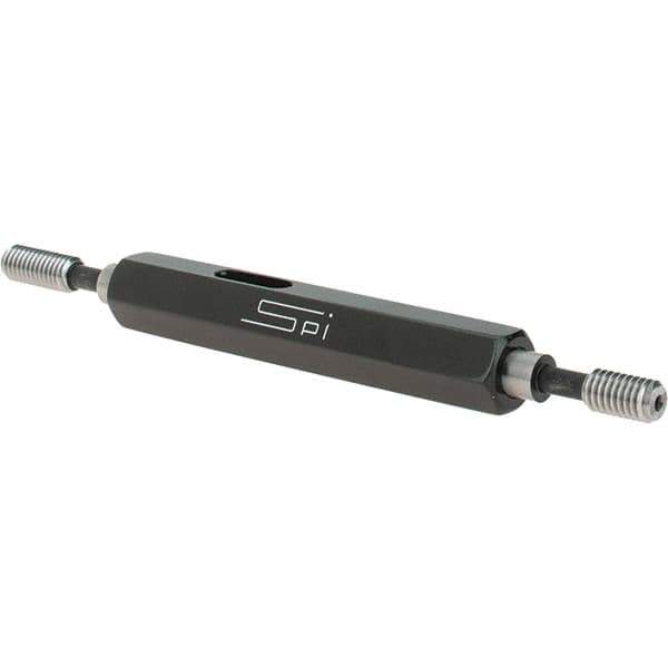 SPI - #8-36, Class 2B, Double End Plug Thread Go/No Go Gage - Steel, Size 0 Handle Included - Apex Tool & Supply