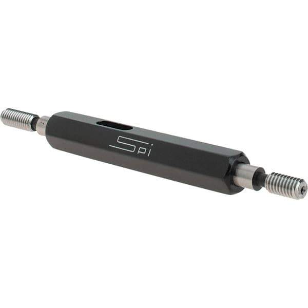 SPI - #8-36, Class 3B, Double End Plug Thread Go/No Go Gage - Steel, Size 0 Handle Included - Apex Tool & Supply
