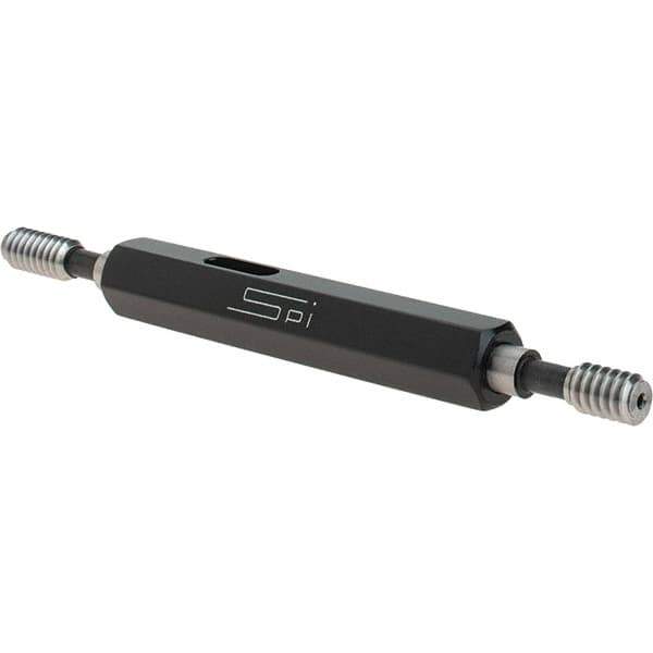 SPI - #10-24, Class 3B, Double End Plug Thread Go/No Go Gage - Steel, Size 0 Handle Included - Apex Tool & Supply