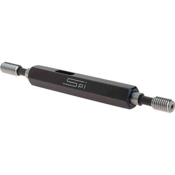 SPI - #10-32, Class 2B, Double End Plug Thread Go/No Go Gage - Steel, Size 0 Handle Included - Apex Tool & Supply