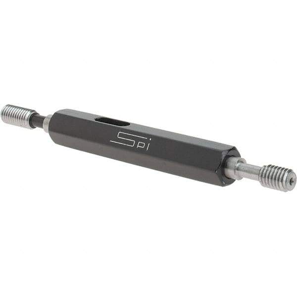 SPI - #10-32, Class 3B, Double End Plug Thread Go/No Go Gage - Steel, Size 0 Handle Included - Apex Tool & Supply