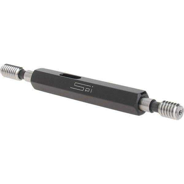 SPI - #12-24, Class 2B, Double End Plug Thread Go/No Go Gage - Steel, Size 0 Handle Included - Apex Tool & Supply