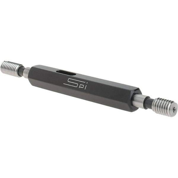SPI - #12-28, Class 2B, Double End Plug Thread Go/No Go Gage - Steel, Size 0 Handle Included - Apex Tool & Supply