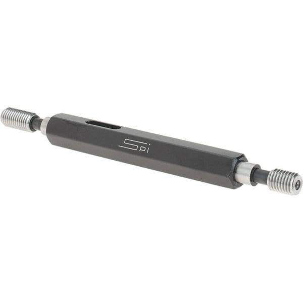 SPI - 1/4-28, Class 3B, Double End Plug Thread Go/No Go Gage - Steel, Size 1 Handle Included - Apex Tool & Supply