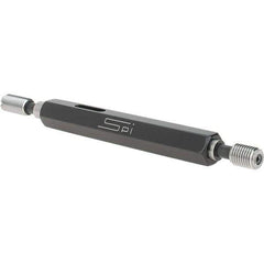 SPI - 1/4-32, Class 2B, Double End Plug Thread Go/No Go Gage - Steel, Size 1 Handle Included - Apex Tool & Supply