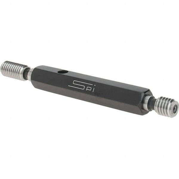 SPI - 3/8-16, Class 2B, Double End Plug Thread Go/No Go Gage - Steel, Size 2 Handle Included - Apex Tool & Supply