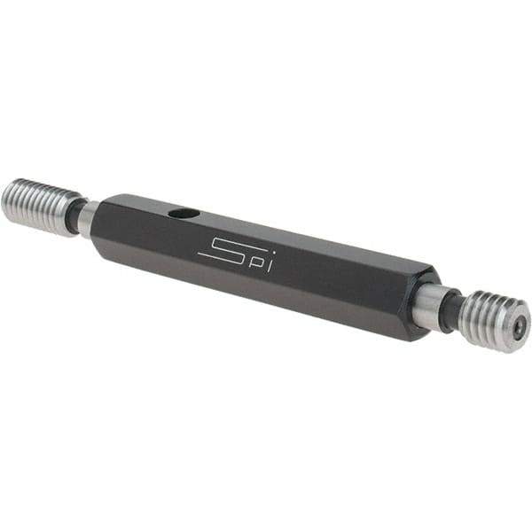 SPI - 3/8-16, Class 3B, Double End Plug Thread Go/No Go Gage - Steel, Size 2 Handle Included - Apex Tool & Supply