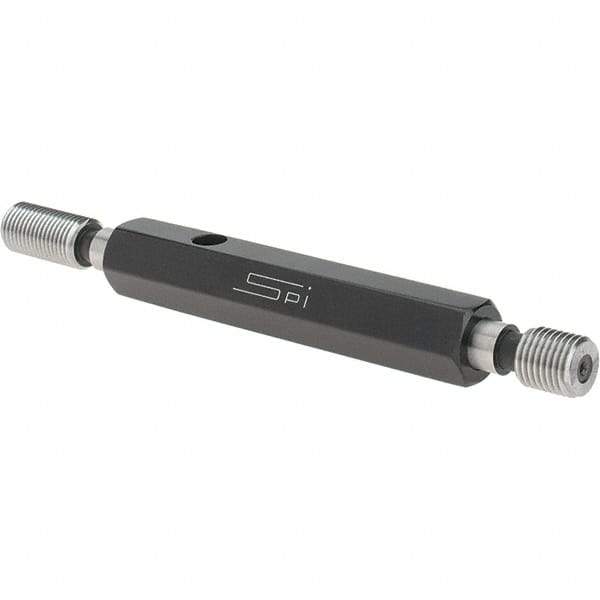 SPI - 3/8-24, Class 2B, Double End Plug Thread Go/No Go Gage - Steel, Size 2 Handle Included - Apex Tool & Supply