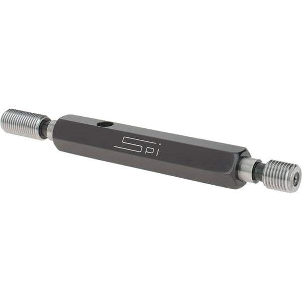 SPI - 3/8-24, Class 3B, Double End Plug Thread Go/No Go Gage - Steel, Size 2 Handle Included - Apex Tool & Supply