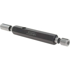 SPI - 3/8-32, Class 2B, Double End Plug Thread Go/No Go Gage - Steel, Size 2 Handle Included - Apex Tool & Supply