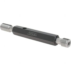 SPI - 7/16-20, Class 3B, Double End Plug Thread Go/No Go Gage - Steel, Size 2 Handle Included - Apex Tool & Supply